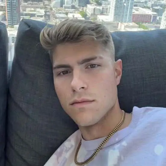 Blonde Man City View