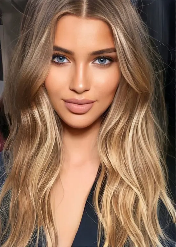 Blonde Woman Portrait Close-up