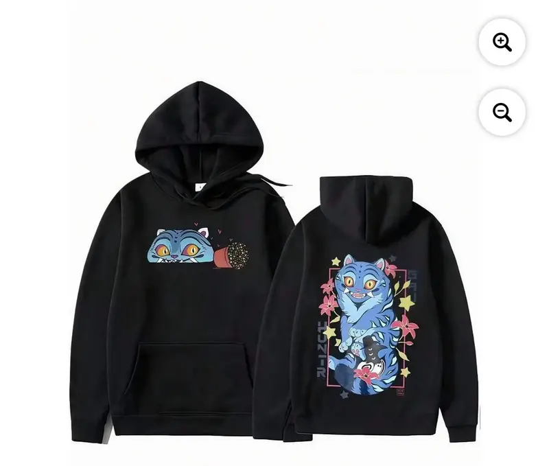 Blue Feline Hoodie Designs