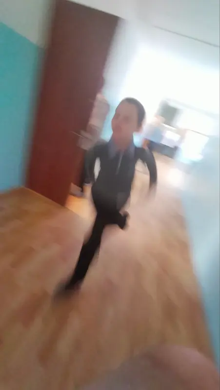 Blurred Indoor Running Action