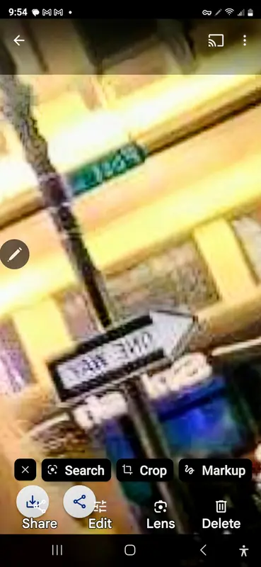 Blurry Las Vegas Street Sign