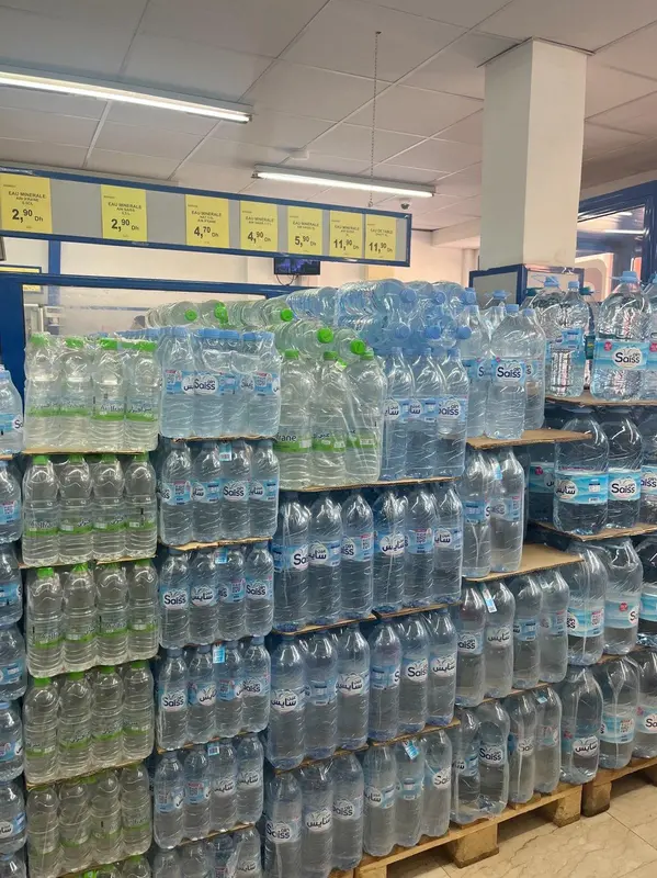 Bottled Water Store Display