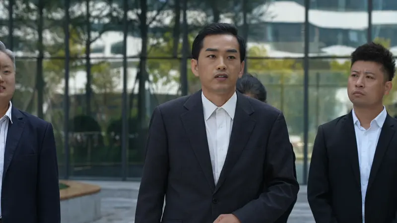 Business Professionals Walking Outside