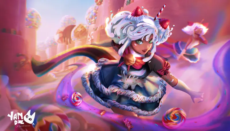 Candy-themed Character In Fantasy World