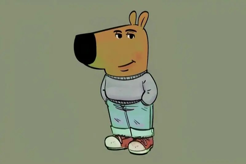 Cartoon Animal Wearing Casual Clothes