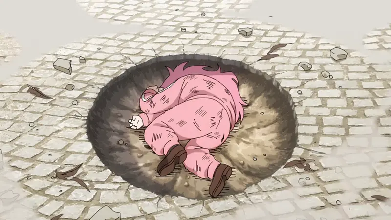 Cartoon Character In Crater