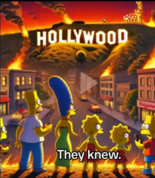 Cartoon Characters Witness Fire