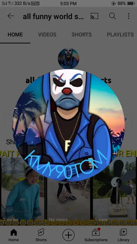 Cartoon Clown Profile Picture