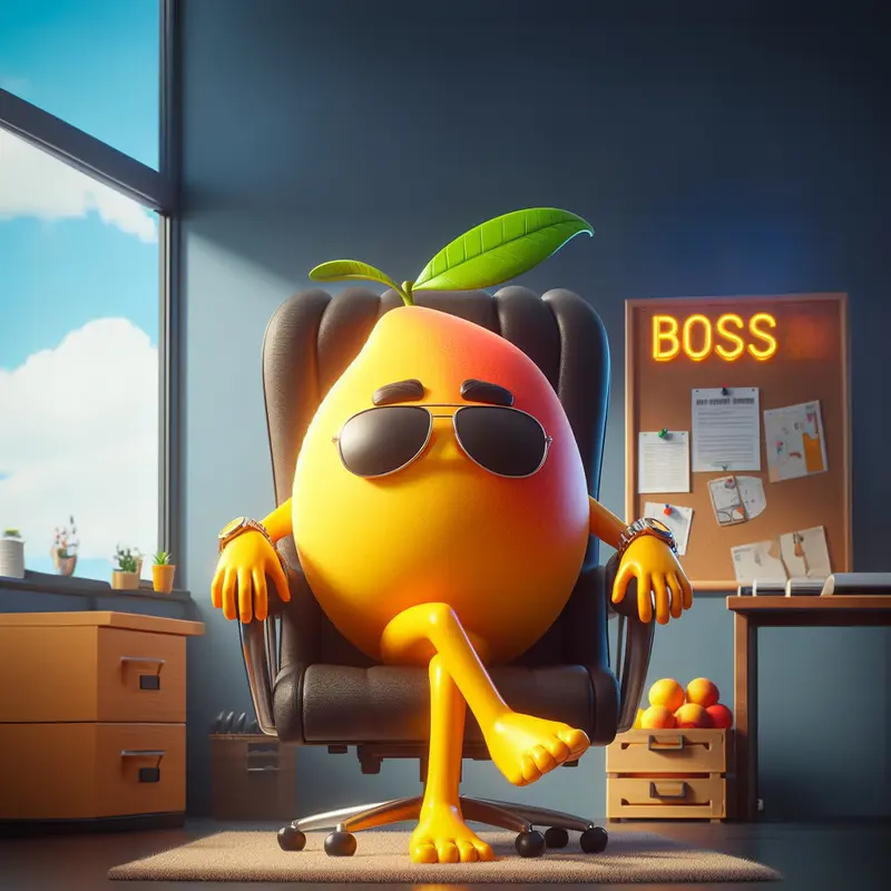 Cartoon Lemon Boss Character