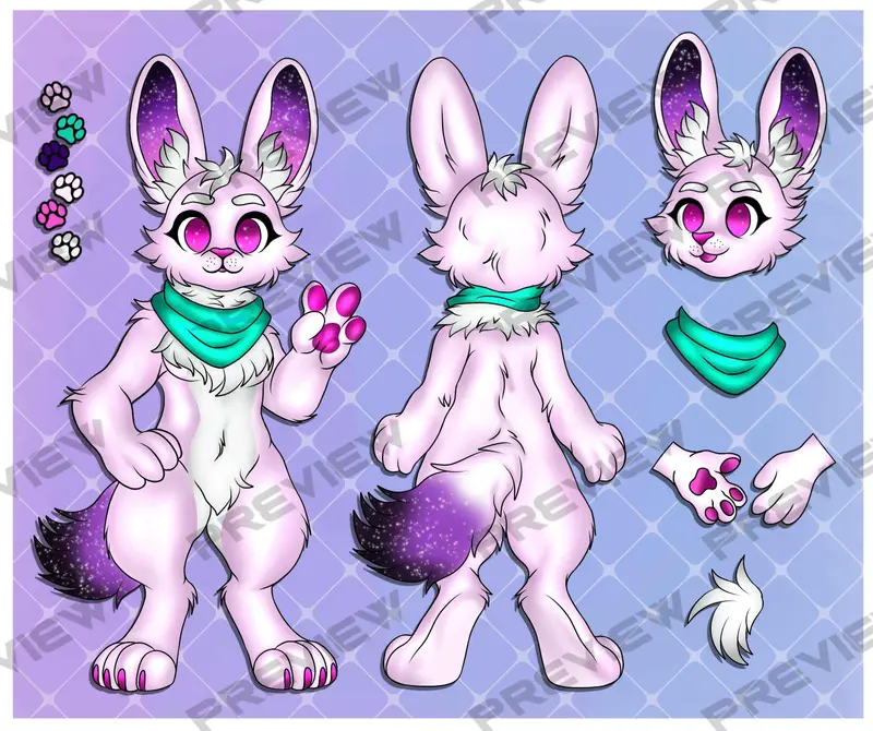 Cartoon Rabbit Character Design