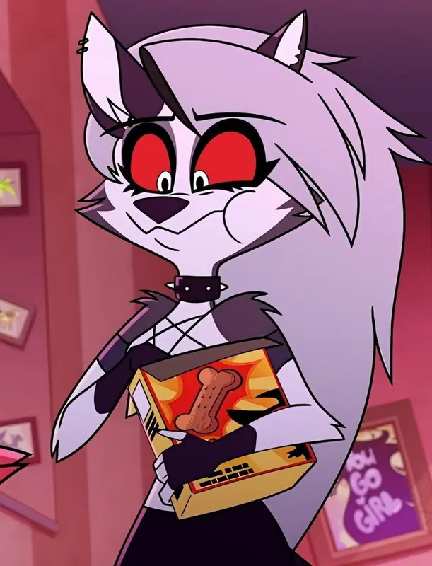 Cartoon Wolf With Cereal Box