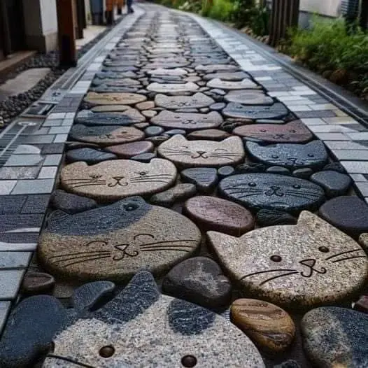 Cat-faced Stone Path
