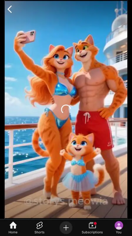 Cat Family Selfie On Cruise