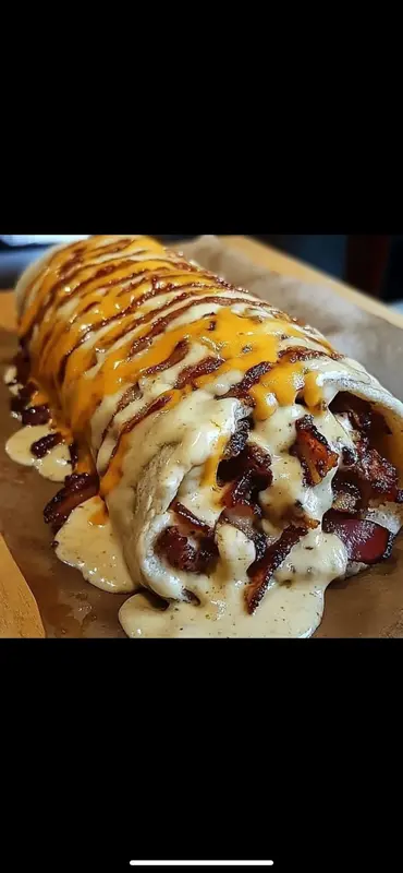 Cheesy Burrito With Sauce