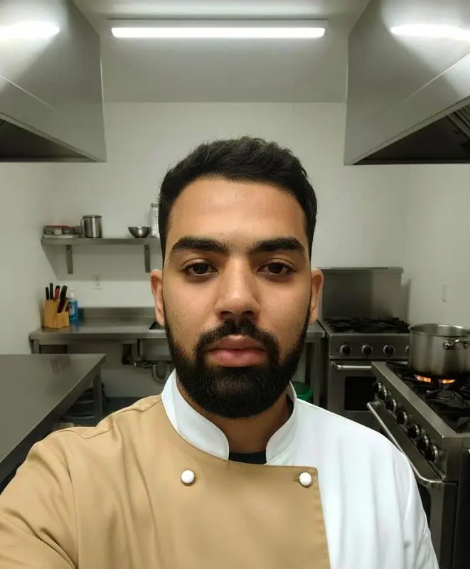 Chef In Commercial Kitchen