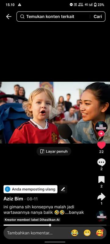 Child Being Interviewed At Event