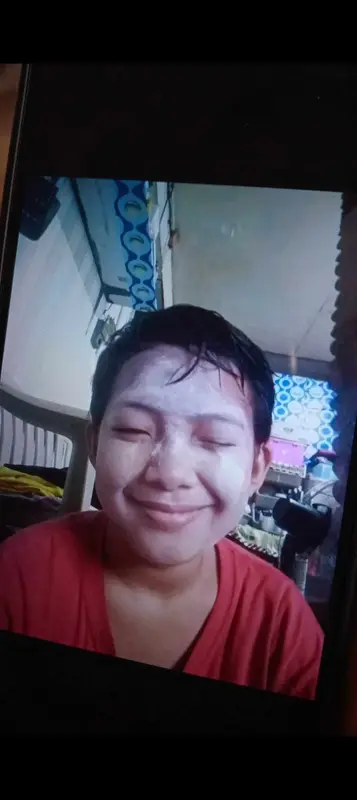 Child With Face Mask Indoors