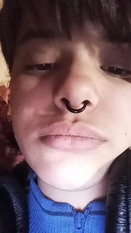 Close-up Portrait With Piercing