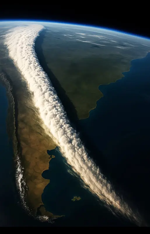 Cloud Formation Seen From Space