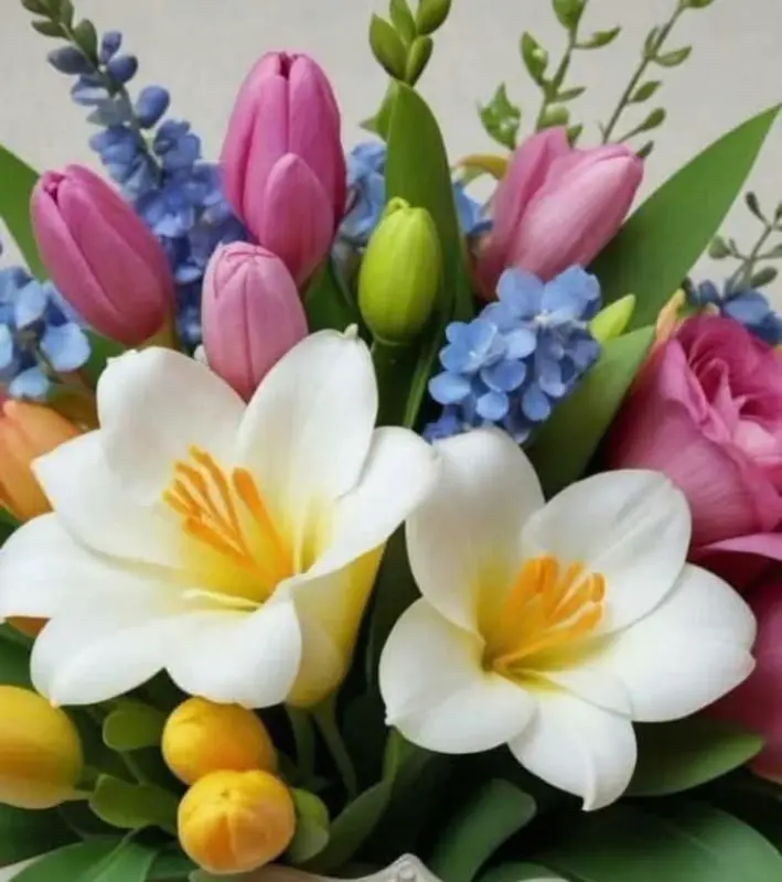 Colorful AI Flower Bouquet