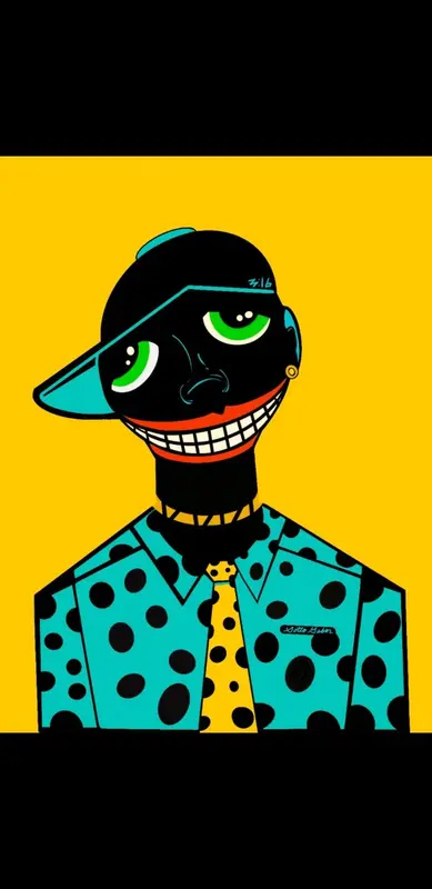 Colorful Cartoonish Character Portrait