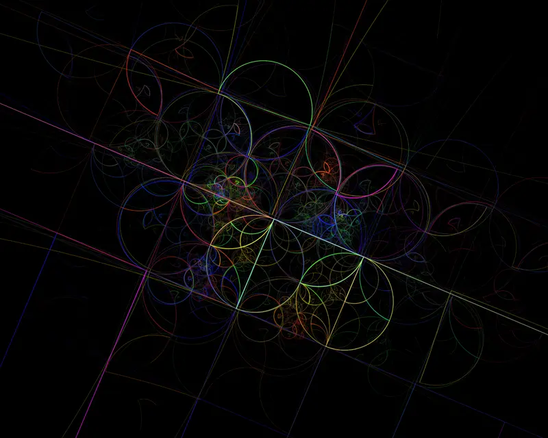 Colorful Geometric Line Design