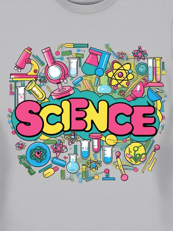 Colorful Science Equipment Illustration