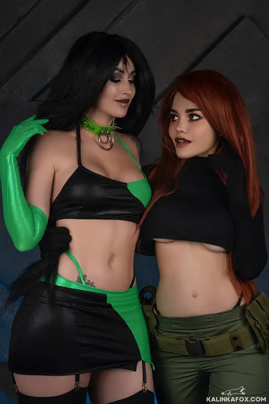 Cosplay Duo Posing Portrait