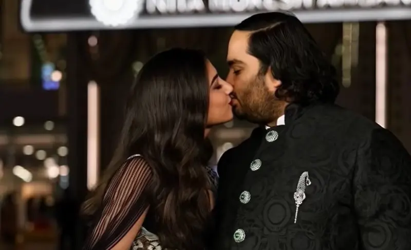 Couple Kissing At Event