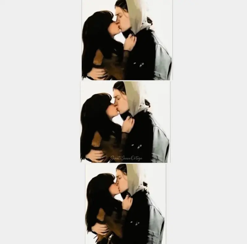 Couple Kissing In Sequence