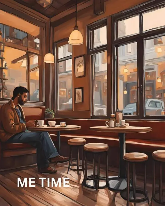 Cozy Cafe Interior Scene
