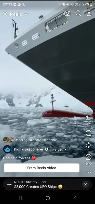Cruise Ship In Icy Waters