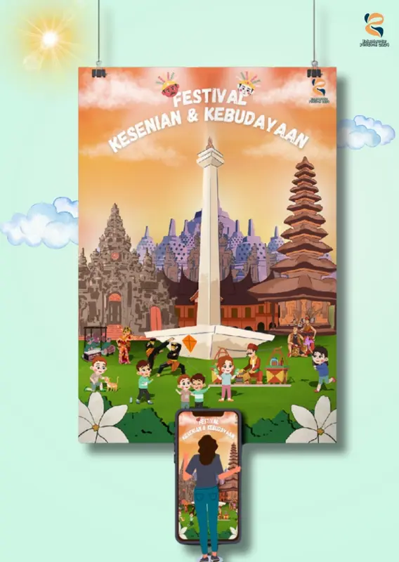 Cultural Festival Illustrated Poster
