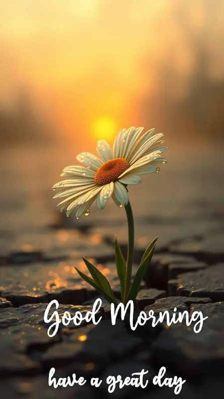 Daisy, Sunrise, Growth, Good Morning