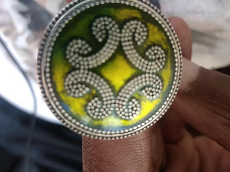 Decorative Metal Button Design