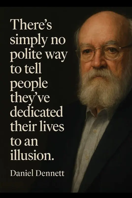 Dennett Illusion Quote Portrait