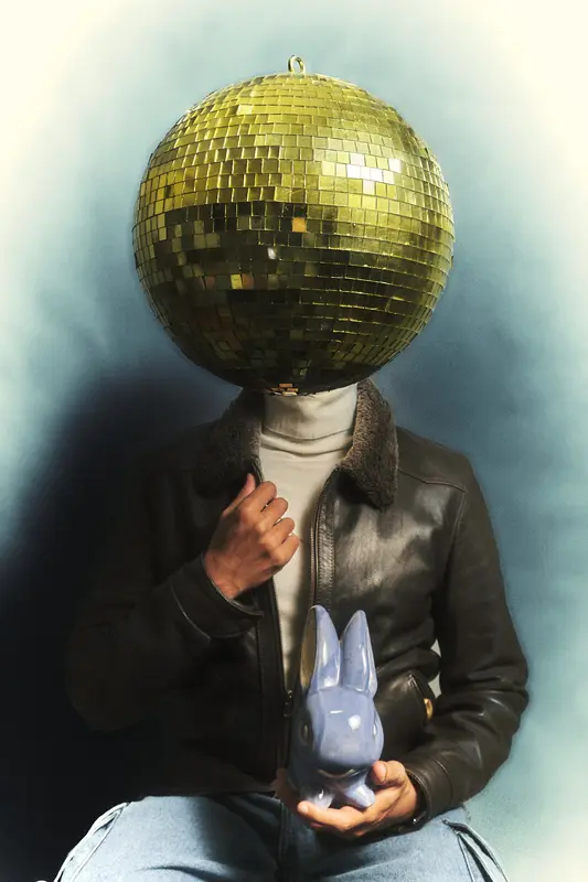 Disco Ball Head Person