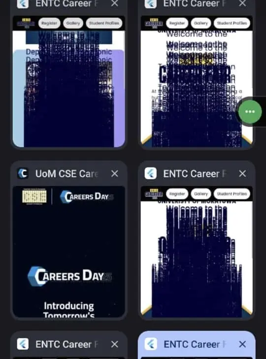 Distorted Career Fair Panels