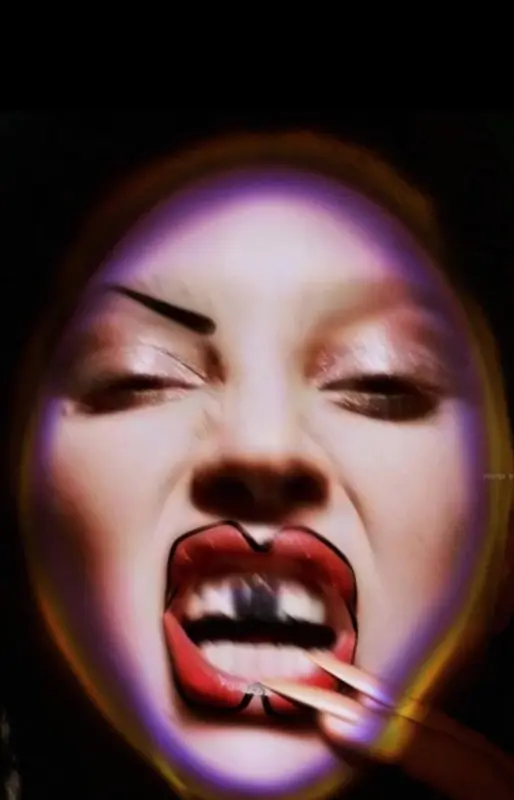 Distorted Face With Makeup