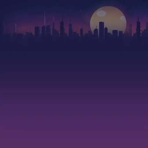Dusk City Skyline Gradient