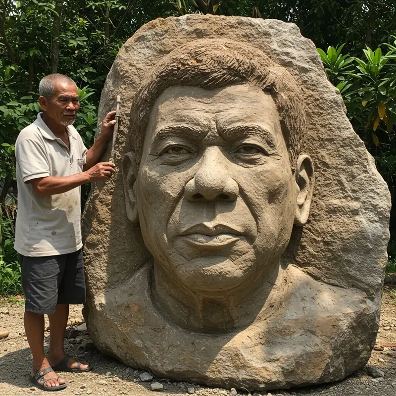 Duterte Sculpture And Artist
