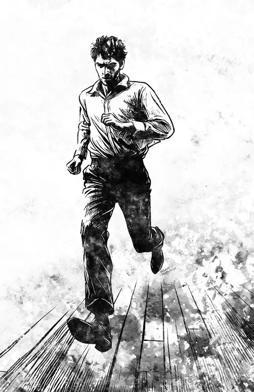 Dynamic Runner Illustration Art