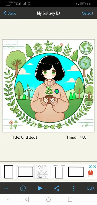 Eco-friendly Girl Illustration