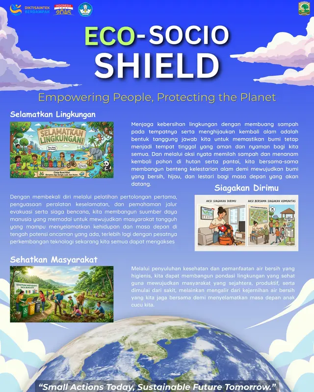 Eco-Socio Shield Educational Poster