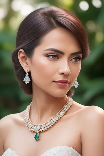 Elegant Woman With Jewelry