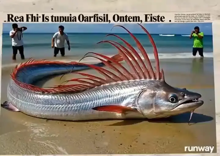 Elongated Fish On Beach