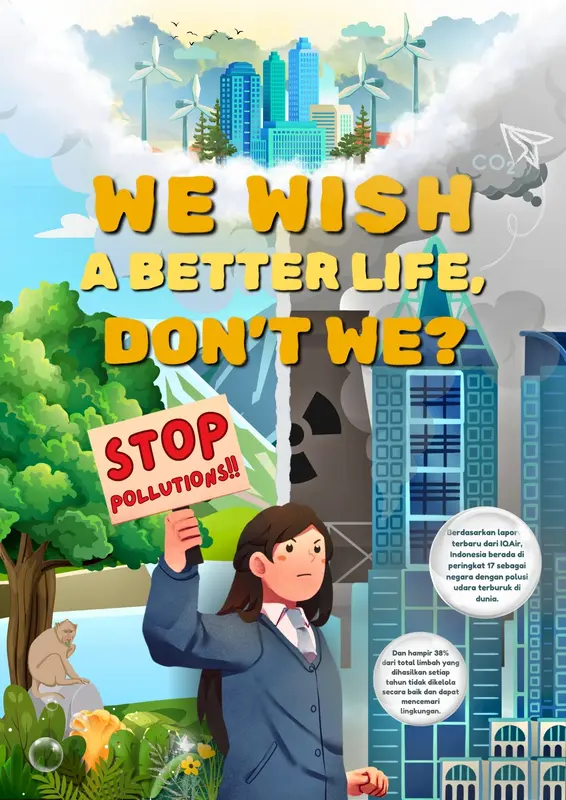 Environmental Awareness AI Illustration