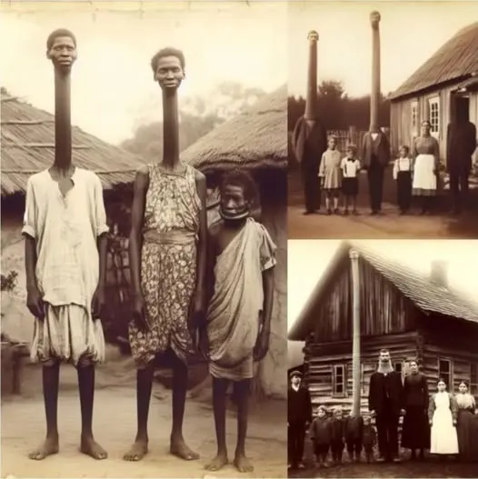 Exaggerated Elongated Neck Portraits