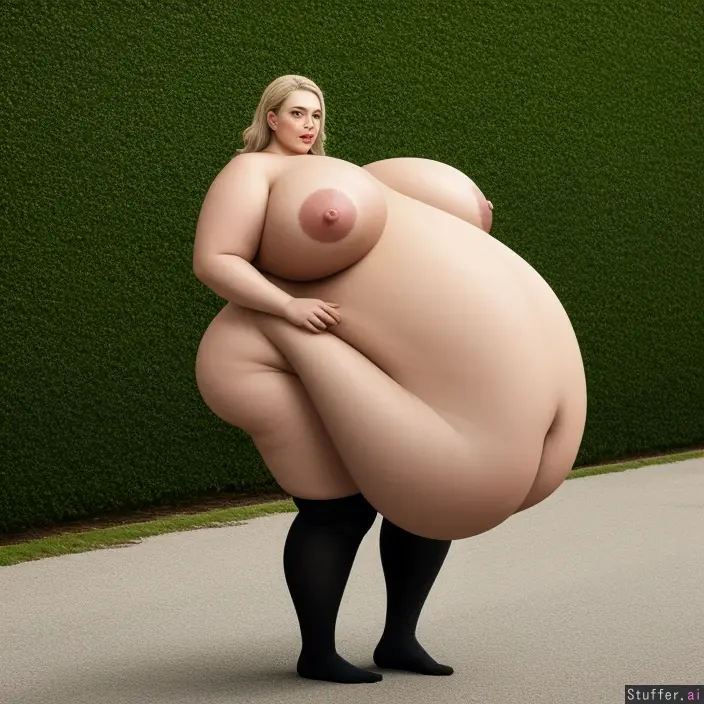 Exaggerated Female Body Outdoors
