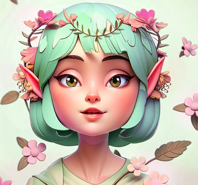 Fairy With Flower Crown